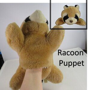 Vintage Raccoon Puppet (thick fur) lined inside